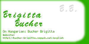 brigitta bucher business card